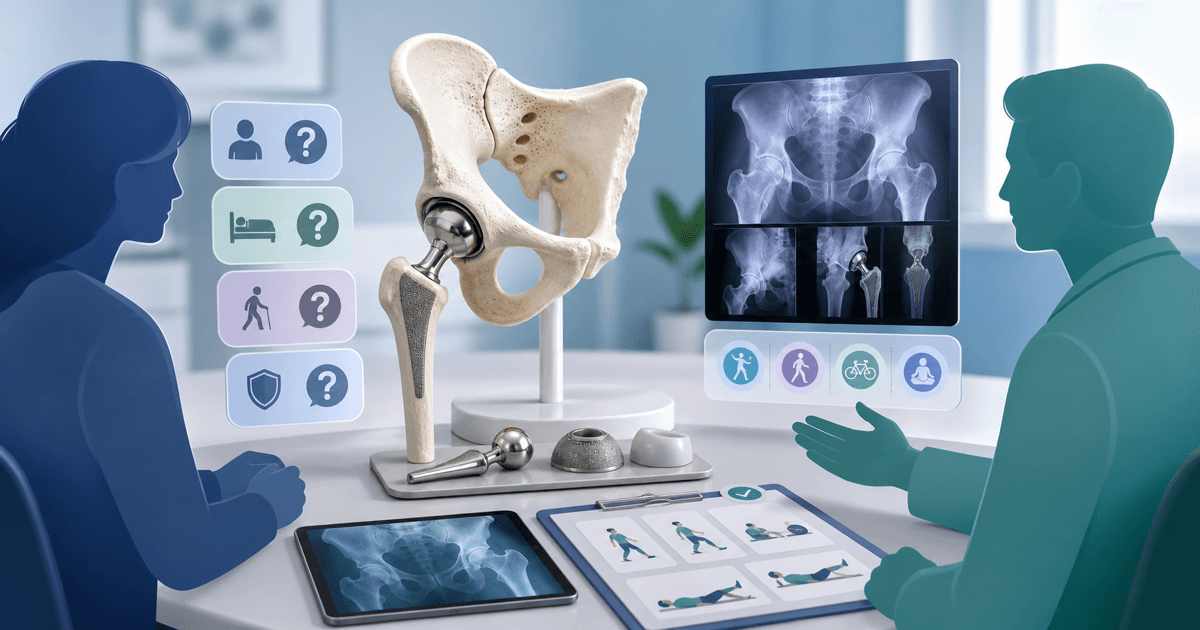 Hip replacement: ten questions about surgery and recovery